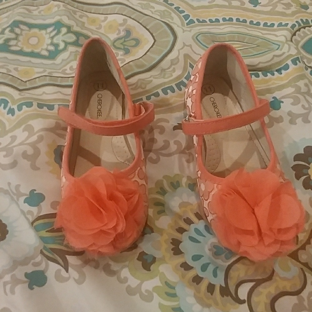 Girls Floral Toddler Mary Jane shoes